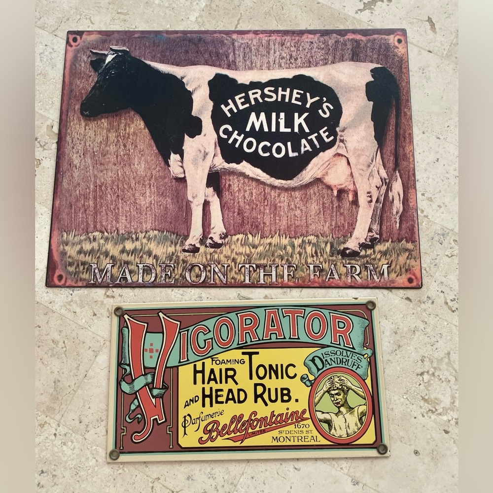 Vintage Metal Signs